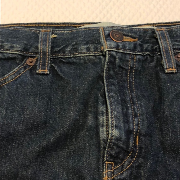 Dark rinse Gap denim mini. - Picture 2 of 5